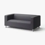 IKEA KLIPPAN (ИКЕА КЛИППАН) — Чехол для 2-местного дивана, Vissle серый — фото 2