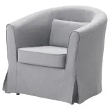 IKEA TULLSTA (ИКЕА ТУЛЛСТА) — Чехол для кресла, Нордвалла среднесерый — фото 2