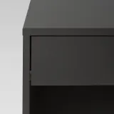 IKEA VIKHAMMER (ИКЕА ВИКХАММЕР) — Столик ночной, чёрный 40х39 см — фото 5