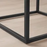 IKEA VIKHAMMER (ИКЕА ВИКХАММЕР) — Столик ночной, чёрный 40х39 см — фото 6
