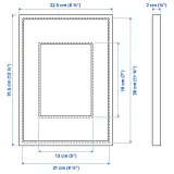 IKEA LOMVIKEN (ИКЕА ЛОМВИКЕН) — Рамка, золотой цвет 21х30 см — фото 4
