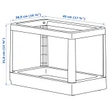 IKEA HÅLLBAR (ИКЕА ХОЛЛБАР) — Выдвижная рама для сортировки, светло-серый — фото 5