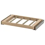 IKEA KOMPLEMENT (ИКЕА КОМПЛИМЕНТ) — Выдвижная брючница, имитация дуба, окрашенного в белый цвет 50x35 см — фото 1