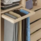 IKEA KOMPLEMENT (ИКЕА КОМПЛИМЕНТ) — Выдвижная брючница, имитация дуба, окрашенного в белый цвет 50x35 см — фото 2