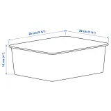 IKEA NOJIG (ИКЕА НОЙИГ) — Органайзер, пластик/бежевый 20x25x10 см — фото 6