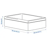 IKEA BAXNA (ИКЕА БАКСНА) — Органайзер, серый/белый 26x34x10 см — фото 5