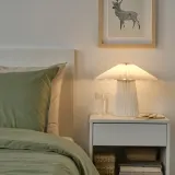 IKEA KUDDLAVA (ИКЕА КУДДЛАВА) — Лампа настольная, плиссированный белый 28 см — фото 2