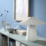 IKEA KUDDLAVA (ИКЕА КУДДЛАВА) — Лампа настольная, плиссированный белый 28 см — фото 3