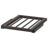 IKEA KOMPLEMENT (ИКЕА КОМПЛИМЕНТ) — Выдвижная вешалка для брюк, тёмно-серая 50x58 см — фото 1