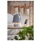 IKEA VAPPEBY (ИКЕА ВАППЕБЙ) — Лампа с bluetooth-колонкой, для улицы/серая — фото 5