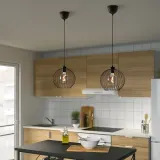 IKEA MOLNART (ИКЕА МОЛНАРТ) — Лампочка светодиодная E27 140 люмен, шар серое прозрачное стекло 125 мм — фото 4