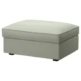 IKEA KIVIK (ИКЕА КИВИК) — Чехол для пуфа с отделением для хранения, Гуннаред светло-зелёный — фото 2