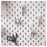 IKEA SKÅDIS (ИКЕА СКОДИС) — Крючок, белый 19 мм — фото 2