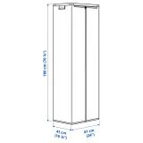 IKEA JOSTEIN (ИКЕА ЙОСТЕИН) — Чехол, прозрачный/для дома и улицы 61x41x180 см — фото 4