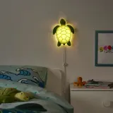 IKEA BLÅVINGAD (ИКЕА БЛАВИНГАД) — Настенный светильник LED, черепаха/зелёный — фото 2
