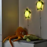 IKEA BLÅVINGAD (ИКЕА БЛАВИНГАД) — Настенный светильник LED, черепаха/зелёный — фото 3