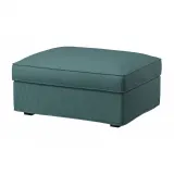IKEA KIVIK (ИКЕА КИВИК) — Чехол на пуф с ящиком для хранения, Келинге серо-бирюзовый — фото 2