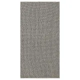 IKEA TIPHEDE (ИКЕА ТИПХЕДЕ) — Ковёр безворсовый, чёрный/бежевый 80x150 см — фото 1