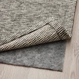 IKEA TIPHEDE (ИКЕА ТИПХЕДЕ) — Ковёр безворсовый, чёрный/бежевый 80x150 см — фото 3