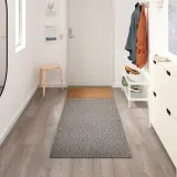 IKEA TIPHEDE (ИКЕА ТИПХЕДЕ) — Ковёр безворсовый, чёрный/бежевый 80x150 см — фото 5