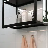 IKEA SILVERGLANS (ИКЕА СИЛВЕРГЛАНС) — Светодиодная лента для ванной, диммируемая антрацит 60 см — фото 2