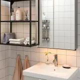 IKEA SILVERGLANS (ИКЕА СИЛВЕРГЛАНС) — Светодиодная лента для ванной, диммируемая антрацит 60 см — фото 3