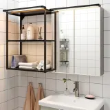 IKEA SILVERGLANS (ИКЕА СИЛВЕРГЛАНС) — Светодиодная лента для ванной, диммируемая антрацит 60 см — фото 5