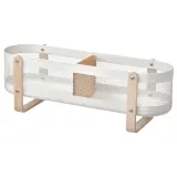 IKEA RISATORP (ИКЕА РИСАТОРП) — Органайзер для письменного стола, белый 50х16х17 см — фото 1