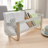 IKEA RISATORP (ИКЕА РИСАТОРП) — Органайзер для письменного стола, белый 50х16х17 см — фото 4