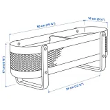 IKEA RISATORP (ИКЕА РИСАТОРП) — Органайзер для письменного стола, белый 50х16х17 см — фото 6
