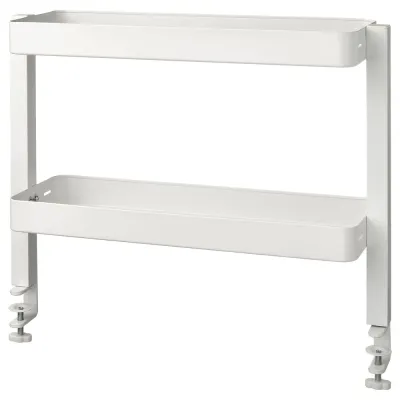 IKEA VATTENKAR (ИКЕА ВАТТЕНКАР) — Полка для письменного стола, белый 49х15 см