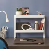 IKEA VATTENKAR (ИКЕА ВАТТЕНКАР) — Полка для письменного стола, белый 49х15 см — фото 3