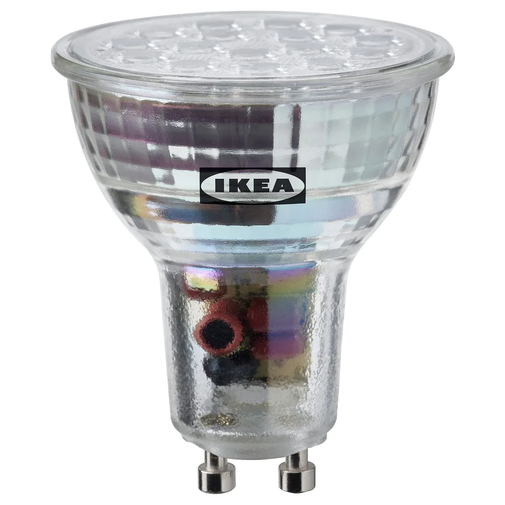 IKEA SOLHETTA (ИКЕА СОЛХЕТТА) — Светодиодная лампочка GU10 600 люмен, с регулировкой яркости