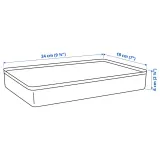 IKEA HARVMATTA (ИКЕА ХАРВМАТТА) — Коробка с отделениями, тёмный серо-бежевый 24x18x6 см — фото 7