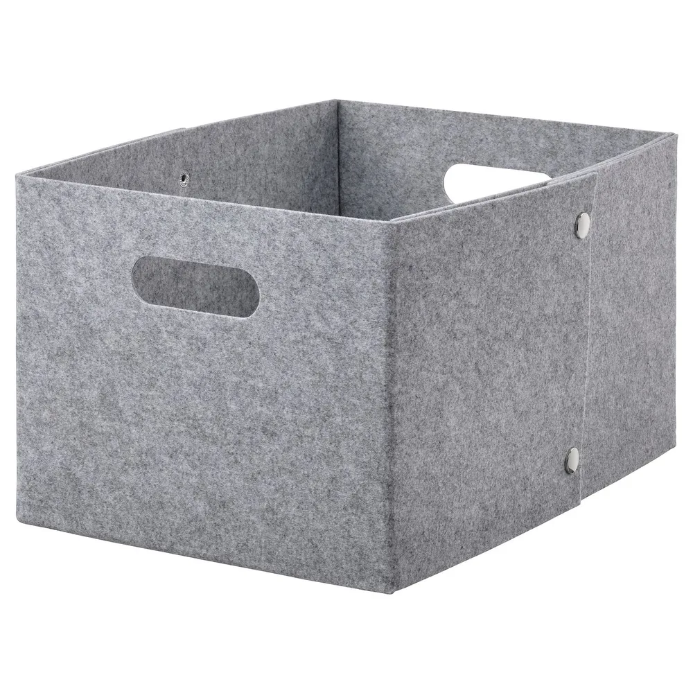 IKEA JÄGMÄSTARE (ИКЕА ЙЭГМЭСТАРЕ) — Корзина, серая 25x35x20 см