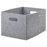 IKEA JÄGMÄSTARE (ИКЕА ЙЭГМЭСТАРЕ) — Корзина, серая 25x35x20 см — фото 1