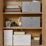 IKEA JÄGMÄSTARE (ИКЕА ЙЭГМЭСТАРЕ) — Корзина, серая 25x35x20 см — фото 4