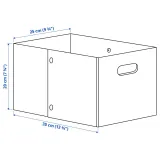 IKEA JÄGMÄSTARE (ИКЕА ЙЭГМЭСТАРЕ) — Корзина, серая 25x35x20 см — фото 6