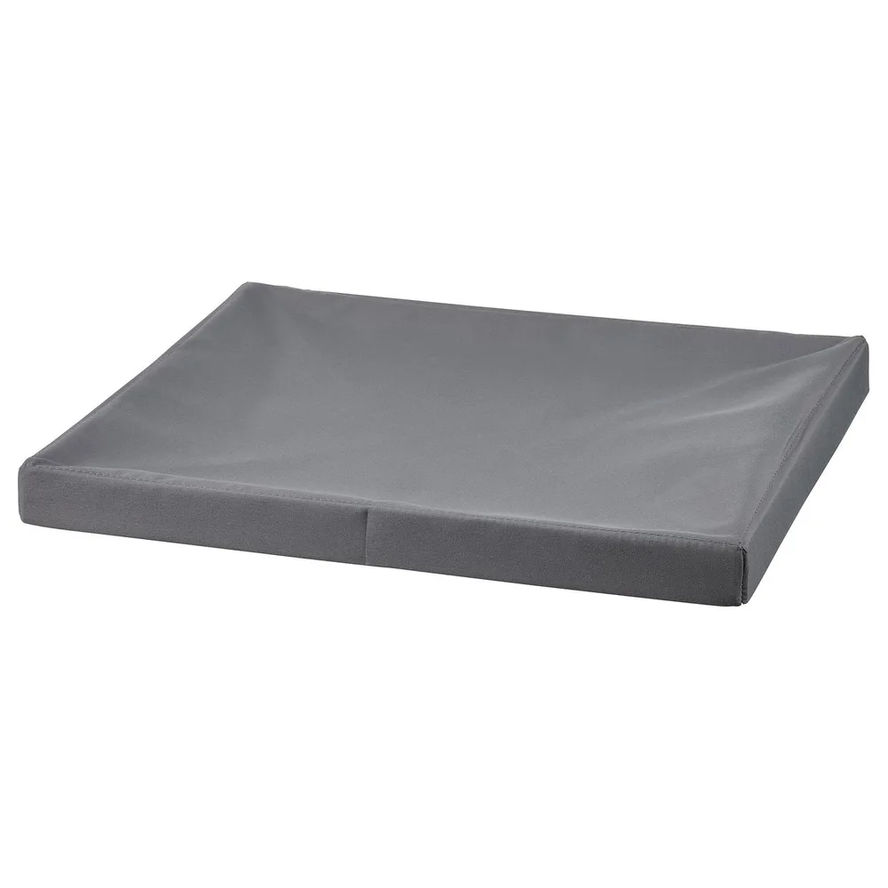 IKEA DRÖNA (ИКЕА ДРЁНА) — Крышка, тёмно-серая тканевая 39x34 см