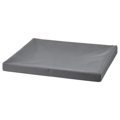 IKEA DRÖNA (ИКЕА ДРЁНА) — Крышка, тёмно-серая тканевая 39x34 см