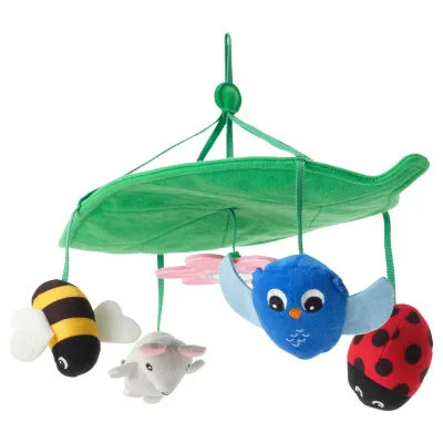 IKEA SANDBI (ИКЕА САНДБИ) — Мобиль на кроватку, скандинавская природа/многоцветный