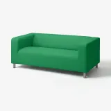 IKEA KLIPPAN (ИКЕА КЛИППАН) — Чехол на 2-местный диван, Виссле зелёный — фото 2