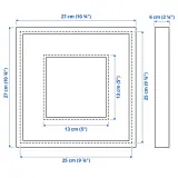 IKEA SANNAHED (ИКЕА САННАХЕД) — Рамка, имитация дуба 25х25 см — фото 5