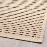IKEA STARREKLINTE (ИКЕА СТАРРЕКЛИНТЕ) — Ковёр безворсовый, натуральный/чёрный 120х180 см — фото 7