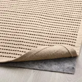 IKEA STARREKLINTE (ИКЕА СТАРРЕКЛИНТЕ) — Ковёр безворсовый, натуральный/чёрный 120х180 см — фото 8