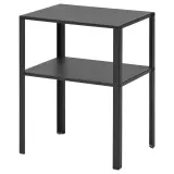 IKEA KNARREVIK (ИКЕА КНАРРЕВИК) — Прикроватный столик, чёрный 42х34 см — фото 1