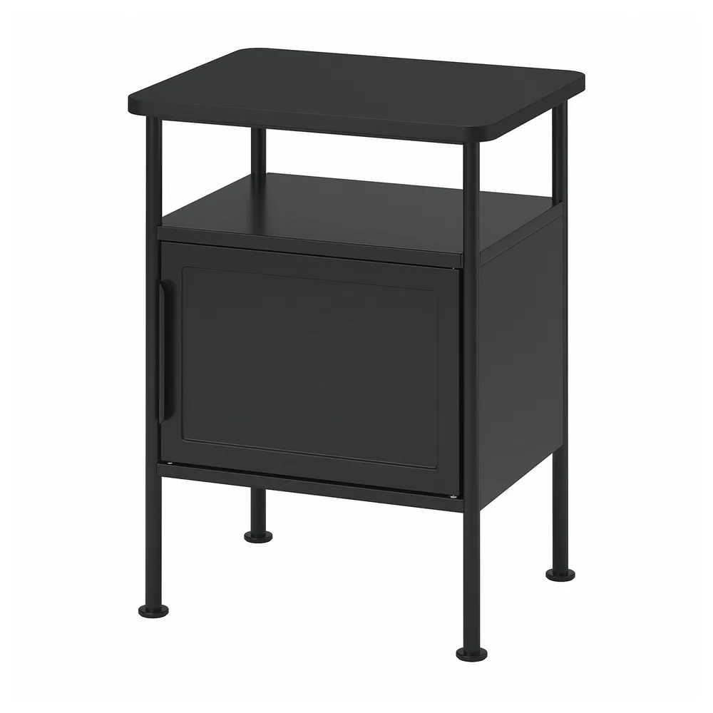 IKEA GRÅFJÄLLET (ИКЕА ГРОФЙЭЛЛЕТ) — Прикроватный столик, антрацит 45х36х59 см