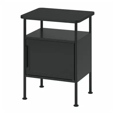 IKEA GRÅFJÄLLET (ИКЕА ГРОФЙЭЛЛЕТ) — Прикроватный столик, антрацит 45х36х59 см