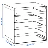 IKEA HARVMATTA (ИКЕА ХАРВМАТТА) — Лоток для писем, антрацит — фото 5