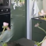 IKEA KALLARP (ИКЕА КАЛЛАРП) — Дверь, глянцевая тёмная серо-зелёная 40x40 см — фото 4